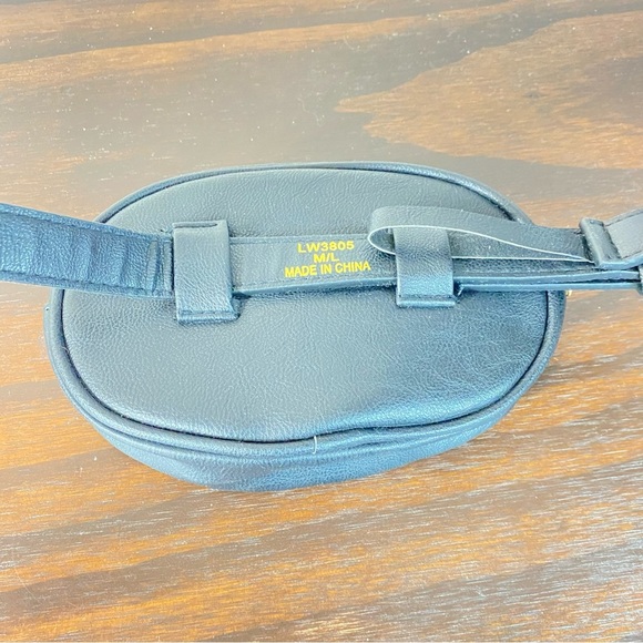 Womens Mini Belt Bag Waists Bag Black - Picture 3 of 8